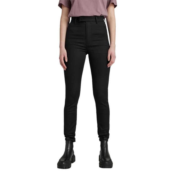 G-star Chino Byxor Weld High Skinny Svart 24 / 32 Kvinna