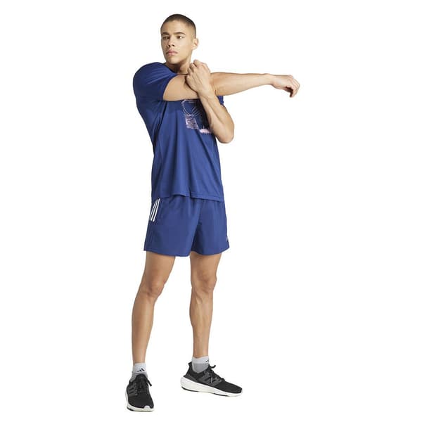 Adidas Shorts Own The Run Base 7´´ Blå L Mand
