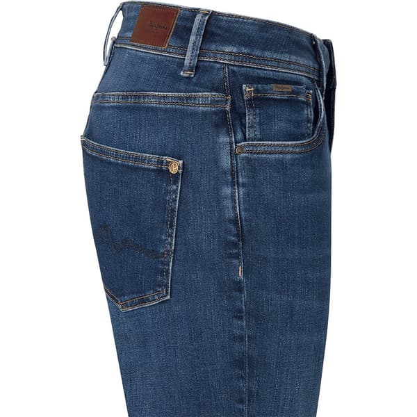 Pepe Jeans Jeans Pl204591 Tapered Fit Blå 30 / 28 Kvinna