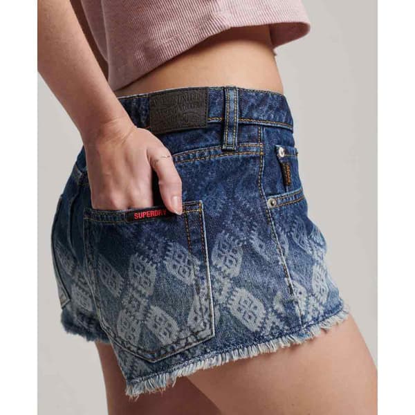 Superdry Shortsit Vintage Denim Sininen 30 Nainen