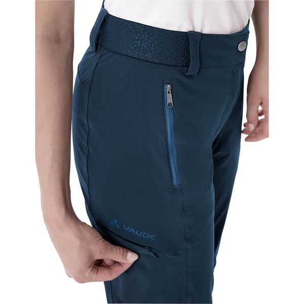 Vaude Byxor Farley Stretch Zo T-zip Ii Blå 36 / Short Kvinna