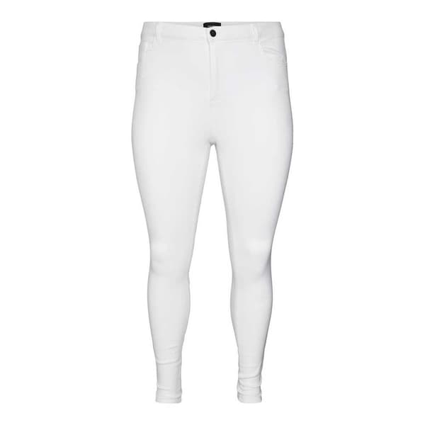 Vero Moda Curve Jeans Med Høj Talje Phia Skinny Fit Soft Vi403 Hvid 54 / 32 Kvinde