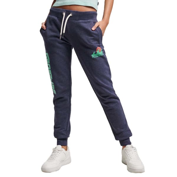 Superdry Joggere Vintage Cali Cutout Unbrushed Blå XS Kvinde