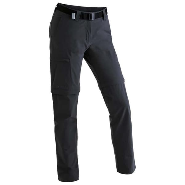 Maier Sports Housut Inara Slim Zip Musta L / Short Nainen