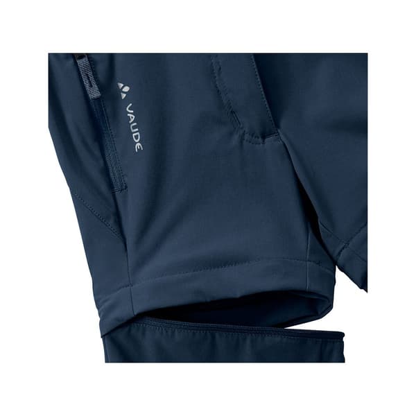 Vaude Byxor Zip Off Slim Fit Blå 158-164 cm Pojke