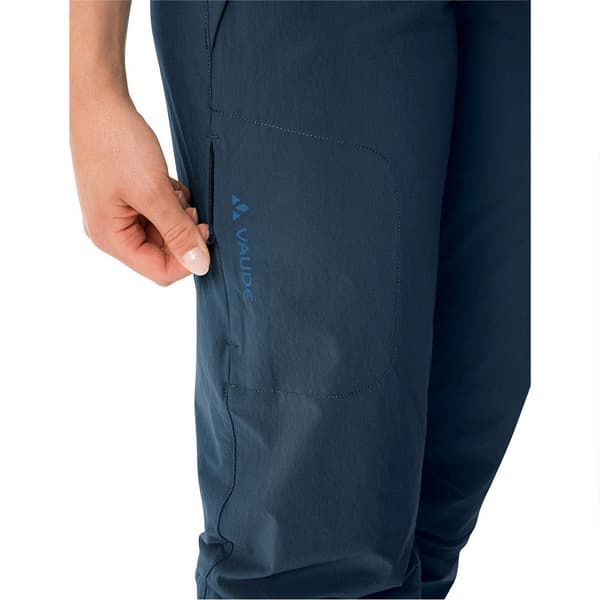 Vaude Housut Farley Stretch Capri T-zip Iii Sininen 38 / Regular Nainen
