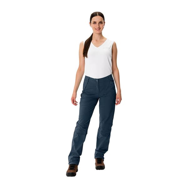 Vaude Housut Farley Stretch Capri T-zip Iii Sininen 38 / Regular Nainen