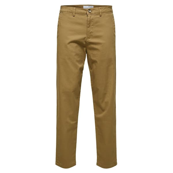 Selected Chino Byxor New Miles Slim Tapered Fit Beige 34 / 34 Man