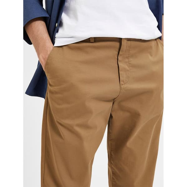 Selected Chino Byxor New Miles Slim Tapered Fit Beige 34 / 34 Man