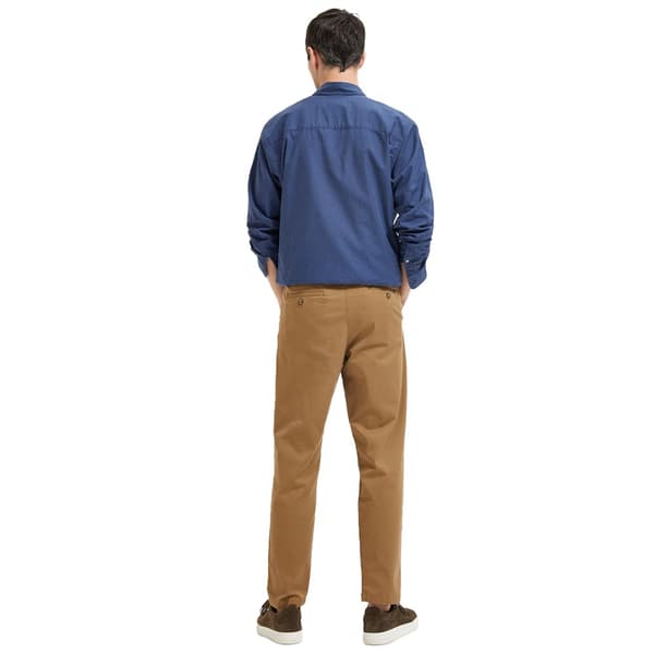 Selected Chino Byxor New Miles Slim Tapered Fit Beige 34 / 34 Man