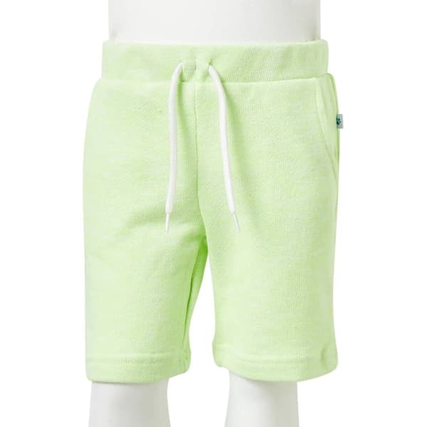vidaXL Barneshorts med snor neongul 128