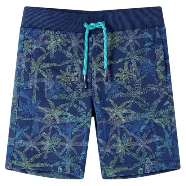 vidaXL Barneshorts med snor marineblå 128