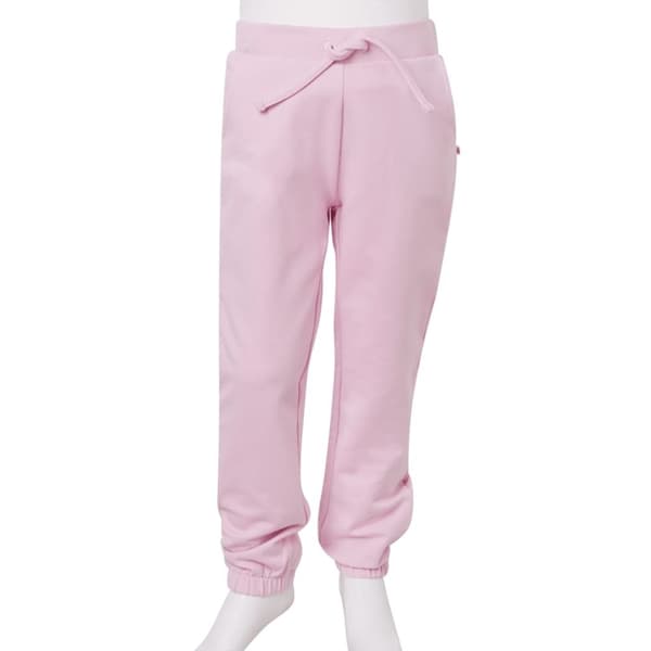 vidaXL Träningsbyxor för barn ljus rosa 116