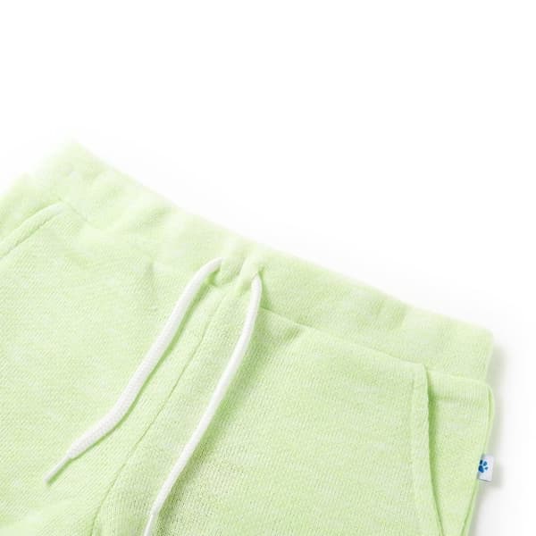 vidaXL Shorts til børn str. 128 med snøre neongul