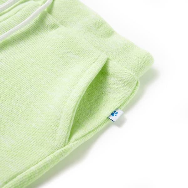 vidaXL Shorts til børn str. 128 med snøre neongul