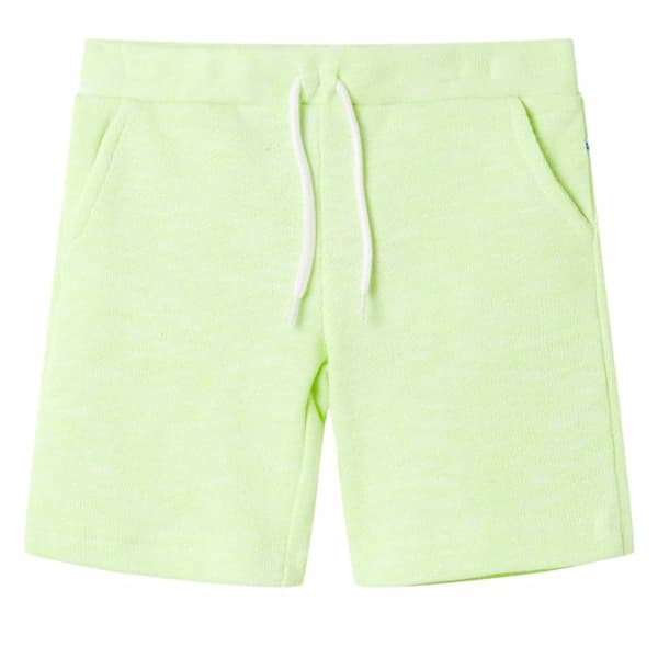vidaXL Shorts til børn str. 128 med snøre neongul
