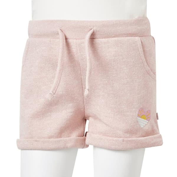 vidaXL Barneshorts med snor blandet lyserosa 104