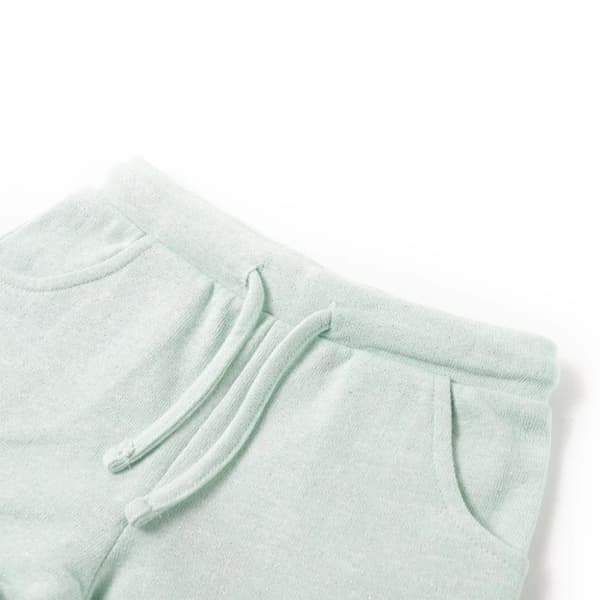 vidaXL Barneshorts med snor blandet lysemynte 104