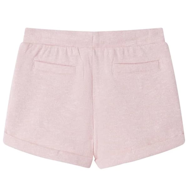 vidaXL Barneshorts med snor blandet lyserosa 128