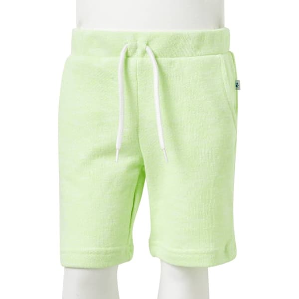 vidaXL Barneshorts med snor neongul 104