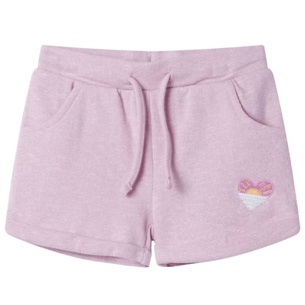 vidaXL Barnshorts med snöre blandad lila 140