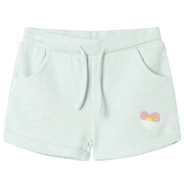 vidaXL Shorts til børn str. 104 med snor lys mintgrøn