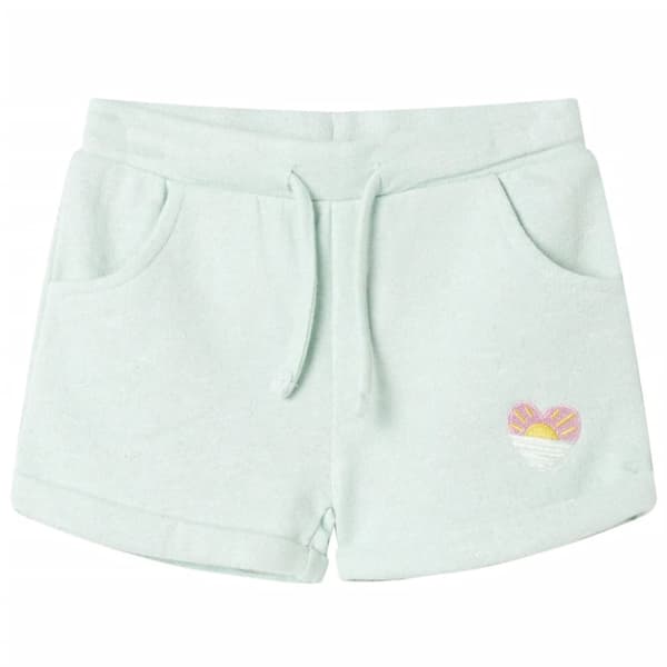 vidaXL Shorts til børn str. 140 med snor lys mintgrøn