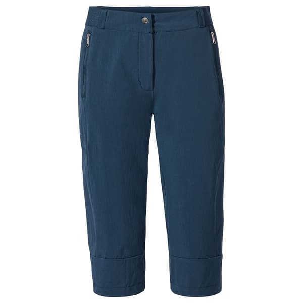 Vaude Bukser Farley Stretch Capri Iii Blå 38 Kvinde