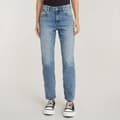 Miniatyrbillede 1 af 7: G-star Jeans Viktoria High Straight Fit Blå 29 / 28 Kvinde