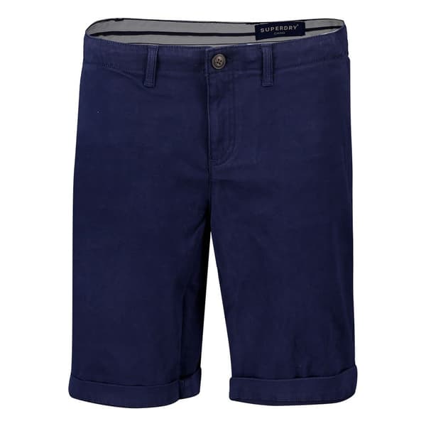 Superdry Chino Shorts City Blå 2XS Kvinna
