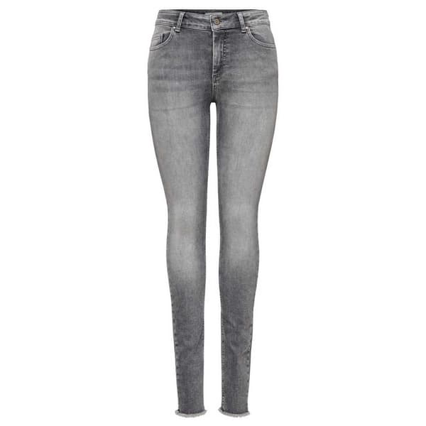 Only Jeans Blush Mid Waist Skinny Ankle Raw Rea0919 Grå XS / 30 Kvinna