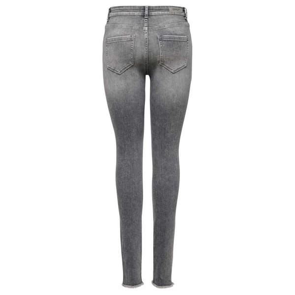 Only Jeans Blush Mid Waist Skinny Ankle Raw Rea0919 Grå XS / 30 Kvinna
