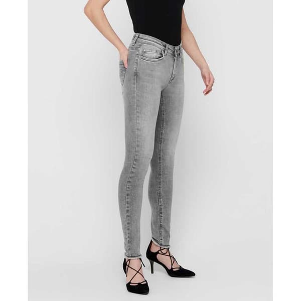 Only Jeans Blush Mid Waist Skinny Ankle Raw Rea0919 Grå XS / 30 Kvinna