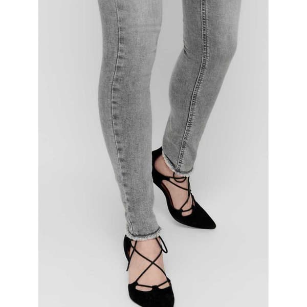 Only Jeans Blush Mid Waist Skinny Ankle Raw Rea0919 Grå XS / 30 Kvinna