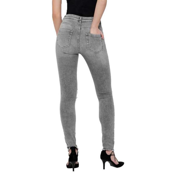 Only Jeans Blush Mid Waist Skinny Ankle Raw Rea0919 Grå XS / 30 Kvinna