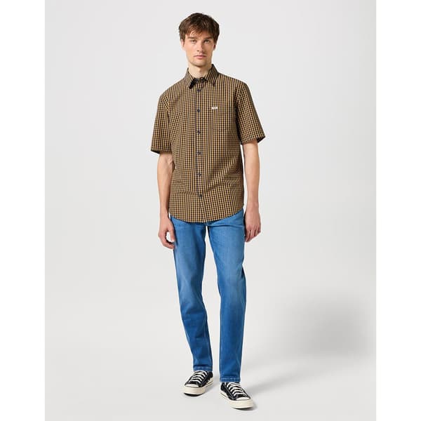 Wrangler Farkut 112352673 River Regular Tapered Sininen 34 / 34 Mies