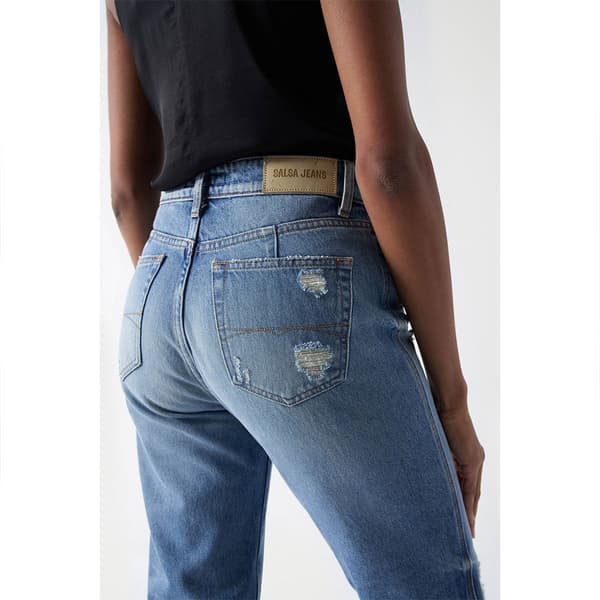 Salsa Jeans Jeans True Destroyed Blå 28 / 28 Kvinna