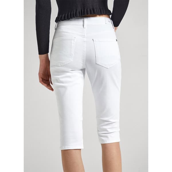 Pepe Jeans Skinny Crop 3/4 Byxor Vit 28 Kvinna