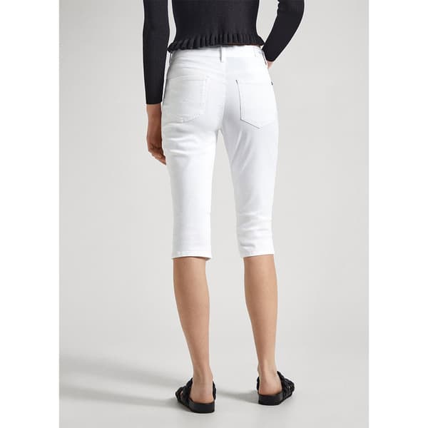 Pepe Jeans Skinny Crop 3/4 Byxor Vit 28 Kvinna