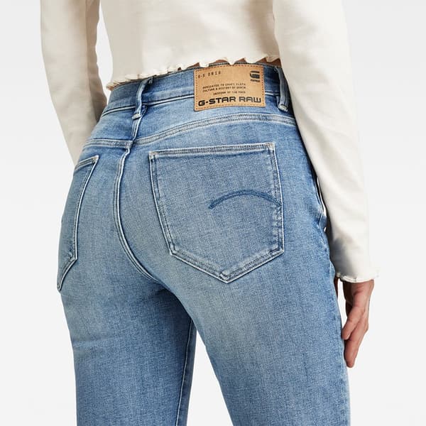 G-star Jeans Ace 20 Slim Straight Fit Blå 27 / 32 Kvinde