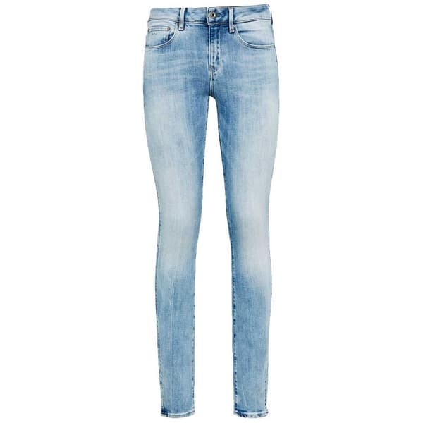 G-star Jeans 3301 Mid Waist Skinny Blå 32 / 30 Kvinde
