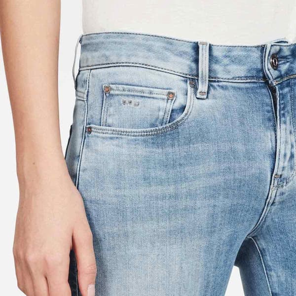 G-star Jeans 3301 Mid Waist Skinny Blå 32 / 30 Kvinde