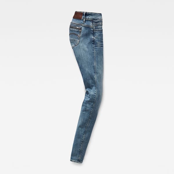 G-star Jeans Midge Zip Mid Waist Skinny Blå 31 / 34 Kvinna