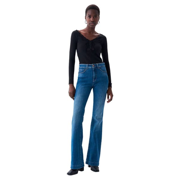 Salsa Jeans Glamour Flare Jeans Push In Secret Blå 27 / 34 Kvinde