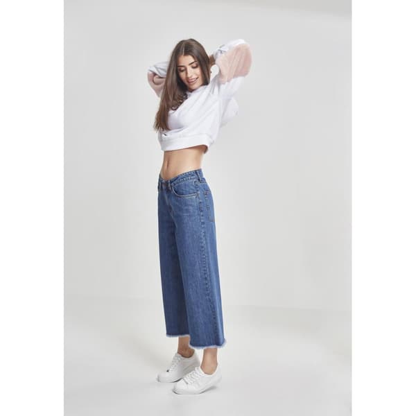 Urban Classics Byxor Denim Panty Blå S Kvinna