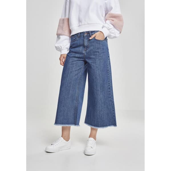 Urban Classics Byxor Denim Panty Blå S Kvinna