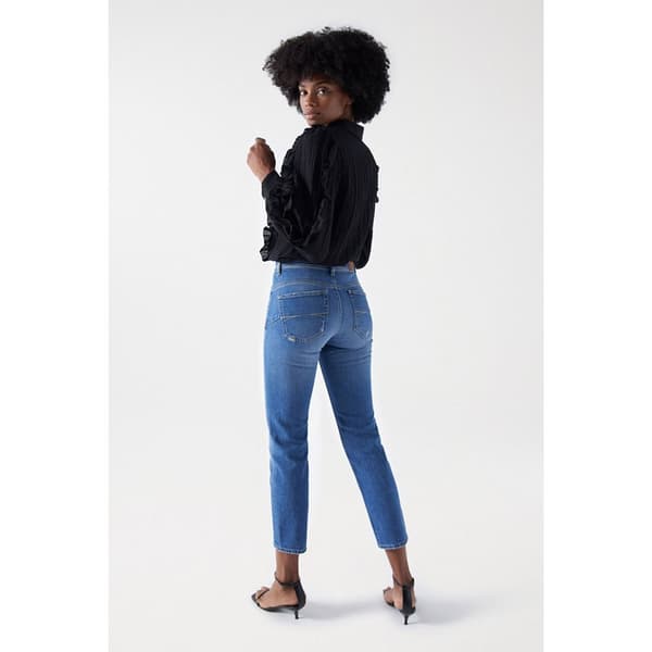 Salsa Jeans Jeans Faith With Destroyed Details Blå 30 Kvinna