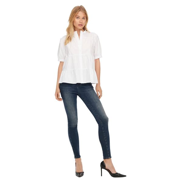 Only Jeans Med Hög Midja Mila Skinny Fit Bj407 Blå 27 / 34 Kvinna
