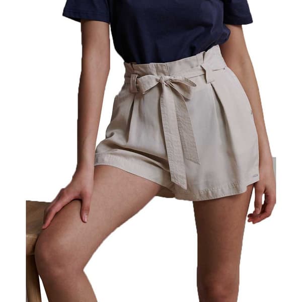 Superdry Shorts Byxor Desert Paperbag Beige XL Kvinna
