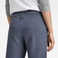 Miniatyrbillede 4 af 6: G-star Sweat Bukser Shearling Wide Leg Fit Blå S Kvinde